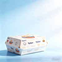 Boîte d'emballage en papier pour aliments de qualité alimentaire, personnalisée, pour poulet frit, riz, hamburgers, frites, nachos, salades, poisson et frites, à emporter