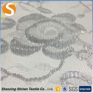 Nhập Khẩu Lụa Kim Loại Thanh Lịch Vải Ren Loạt Thanh Lịch Dệt Kim Vải - Product Image 3