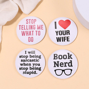 Badge bouton personnalisé en fer blanc, épingle métallique, impression offset de logo en gros pour cadeaux promotionnels d'entreprise - Product Image 2