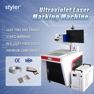 Máquina de Grabado Láser de Batería, Láser UV para Etiquetas de Plástico, 20W, Repuesto de Alta Precisión, Marcador Láser Multifuncional, CE Styler - Product Image 1