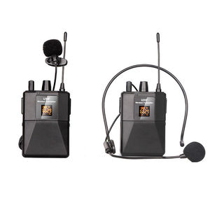 Chuyên nghiệp Lavalier <span class=keywords><strong>Microphone</strong></span> Tai nghe với ve áo UHF khuếch đại cho giảng dạy và hội nghị sử dụng - Product Image 1