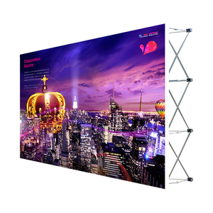 FEAMONT support en tissu à bas prix <span class=keywords><strong>pliable</strong></span> <span class=keywords><strong>3x3</strong></span> & 3x4 toile de fond d'événement facile Pop up présentoir pour la publicité - Product Image 1