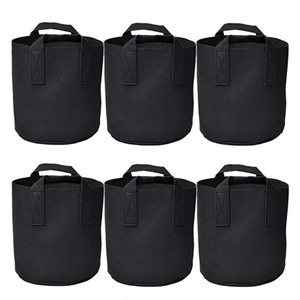 Suministros de jardín Bolsas de cultivo Macetas de tela gruesa de 10 galones Bolsas de cultivo de tela con asas - Product Image 1