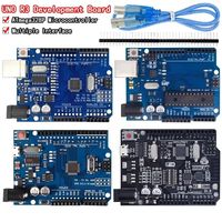 WiFi R3 Caja Oficial ATMEGA16U2 / UNO+WiFi R3 Chip MEGA328P CH340G para Arduino UNO R3 Placa de Desarrollo WeMos ESP8266