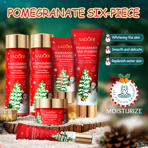 Coffret de Soins Coréens Éclaircissant et Hydratant à la Grenade de Noël, Vitamine C et Niacinamide pour le Corps - Product Image 4