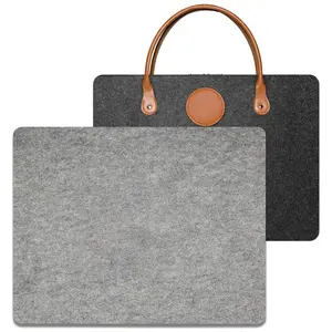 Portable 17" x 13.5" Thick Grey 100% New Zealand Wool Best Ironing Heat Press Mat with Felt Storage Bag