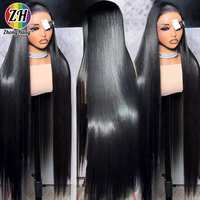 Perruques de luxe sans colle en cheveux humains vietnamiens super double drawn, lisses comme des baguettes, avec dentelle frontale 13x6 pour femmes, vente en gros en ligne