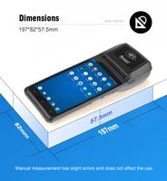 Machine POS Tactile Portable Android 12 de 5,5 Pouces 8 Cœurs, Terminal Mobile Portable avec Imprimante