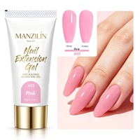 Lot de 12 Gels UV/LED de Construction Rapide pour Ongles, Couleurs Unies Nude, Auto-Nivelant, 30g