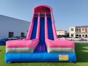 Toboggan aquatique gonflable géant de qualité commerciale, toboggan gonflable en forme de palmier tropical avec piscine <span class=keywords><strong>pour</strong></span> enfants et adultes, fête en plein air - Product Image 3