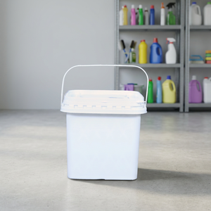 Conteneur en plastique carré de 4 L, conteneur de stockage durable, boîte d'emballage en plastique de qualité alimentaire pour usage domestique et industriel - Product Image 3