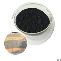Prix d'usine oxyde de fer noir caoutchouc béton peinture carrelage de sol brique de ciment