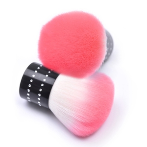 KADS Pink Gradient Nail Dust <b>Brush</b> PVC Handle Soft Nylon Bristles Professional Manicure Tool for Nail Cleaning - Product Image 1