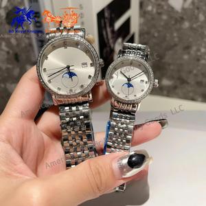 Longnes Alloy Dial Steel Band Luminous Waterproof Features Movement Men's Women's Fashion Watches Luxury Gift Ronda Longinesing - Product Image 2