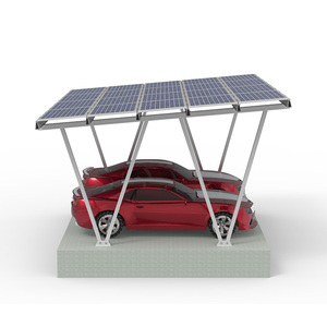 Canopée <span class=keywords><strong>solaire</strong></span> pour parc automobile, <span class=keywords><strong>3</strong></span> panneaux en acier au carbone, avec cadre en aluminium, livraison gratuite - Product Image 5