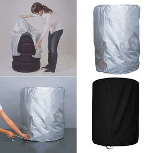 Cubierta de neumático de coche de tela Oxford 210D de estilo deportivo, 4 neumáticos apilados para neumáticos de 32,2 pulgadas, cubierta de neumático de repuesto - Product Image 4