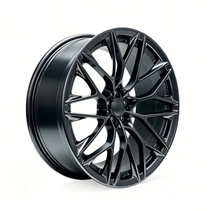 ล้อแม็กซ์หน้าเจียร 5X112 5X120 สีดำเงา ลายหลายก้าน สำหรับรถยนต์นั่งส่วนบุคคล รุ่น M3 M4 M5 G80 G82 AMG - Product Image 5