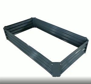 New 120*90*30cm Galvanized Raised Garden Bed Metal Elevated <b>Planter</b> Box Kit for <b>Vegetables</b> Flowers Herbs - Product Image 1