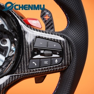 Alcantara พวงมาลัยรถยนต์ LED คาร์บอนไฟเบอร์สำหรับ <span class=keywords><strong>BMW</strong></span> <span class=keywords><strong>G10</strong></span> G20 G30 G42 G01G87 G01 G06 G80 G25 G38 G18 G22 - Product Image 4