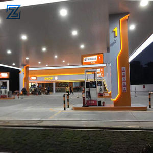 Structure en acier pour auvent <span class=keywords><strong>de</strong></span> station-service, centre commercial extérieur, <span class=keywords><strong>atelier</strong></span>, ferme, LED - Product Image 4