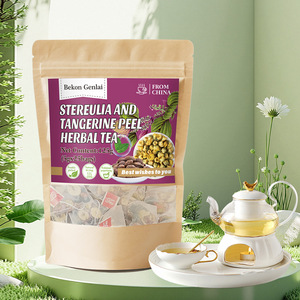 Tisane Premium à la Sterculia et à la Peau de Mandarine 5g x 25 Sachets Pyramidaux – Apaise la Gorge Sèche – Vente en Gros - Product Image 5