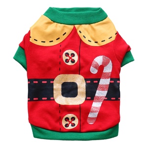 <span class=keywords><strong>Disfraz</strong></span> de Duende Navideño para Perros y Gatos - Mezcla de Algodón Ecológico, Diseño Adorable, Suave y Transpirable, Atuendo Festivo con Estampado de Bastón de Caramelo - Product Image 2