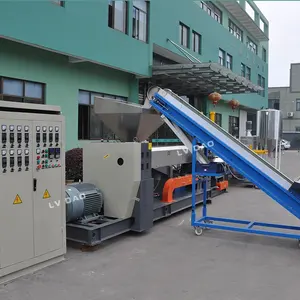 Plastic HDPE LDPE PEHD PELD Pipe Film Bags Drink Bottles Blue Oil Fuel Drum Scraps Recycling Granulating Machine Line