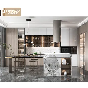 Prodeco Ready to Assemble Modular Kitchen Cabinets Modern Rta Retro Kitchen Cabinets Solid Wood for Project