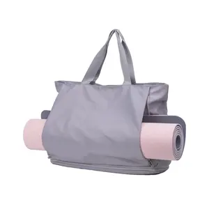 升级防水材料瑜伽垫手提袋大容量瑜伽手提袋运动包干湿瑜伽垫沙滩包