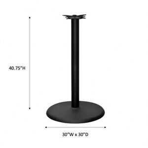 WEKIS Vintage Brass Table Bases Large Round Economy Disk High <b>End</b> <b>Bar</b> Restaurants and Hotels Height Pedestal Table Base - Product Image 4
