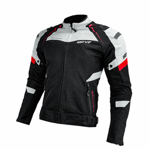 Chaqueta de Motocicleta de Malla para Hombre, con Protección CE, Transpirable, para Verano, con Protección en Hombros, Codos y Espalda - Product Image 5
