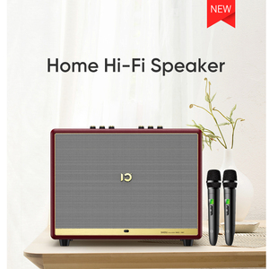 SHIDU Big Size Powerful Wooden Case Portable Retro <b>Wireless</b> Speaker With Two <b>Microphone</b> Retro Portable Speaker With Two Micr - Product Image 2