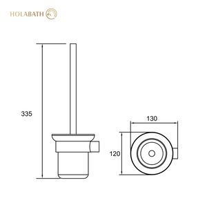 <span class=keywords><strong>Brosse</strong></span> de toilette à main murale en acier inoxydable 304 avec support ensemble de brosses de nettoyage de toilette en silicone suspendues - Product Image 2