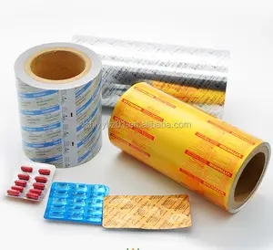 전문 사용자 정의 인쇄 고강도 접착제 약물 포장 물집 알루미늄 필름 PTP 알루미늄 호일