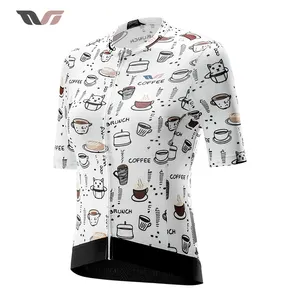 ROCKBROS Wholesale Woman Summer jersey Lightweight Cartoon Elements Print Female Cycling Top Mountain Bike High Elasctic Clothes