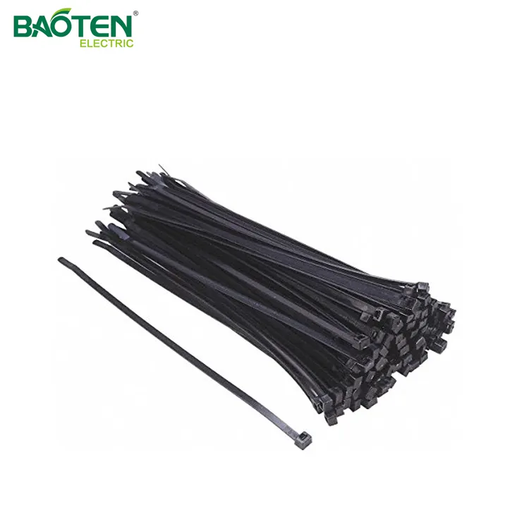 Baoteng Cáp Tie Hot Bán đa màu sắc tự khóa linh hoạt giá thép không gỉ BT tùy chỉnh Nylon nhãn nylon tráng dây