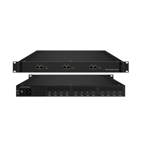 Codificador de transmisión en vivo HD H.265 H.264 de hasta 12 canales, compatible con código QR/logotipo/subtítulos (inglés/ruso/chino) y transmisión de audio AC3 - Product Image 1