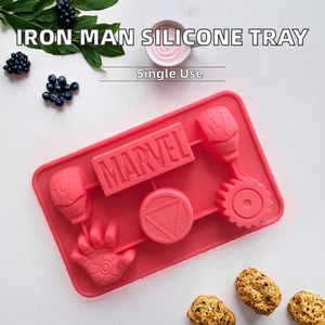 ถาดทำน้ำแข็งซิลิโคนรูป<span class=keywords><strong>ไอรอน</strong></span><span class=keywords><strong>แมน</strong></span>จาก DMERI แบบใช้แล้วทิ้ง ยั่งยืน ใช้ทำขนมอบ ช็อกโกแลต และเค้ก - Product Image 2