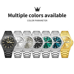 Reloj de Lujo 3733 con Logotipo Personalizado de Fábrica, Diseño a Medida, Resistente al Agua, Logotipo Personalizado OEM, Reloj de Cuarzo Clásico, Elegante y Ejecutivo para Hombre - Product Image 6