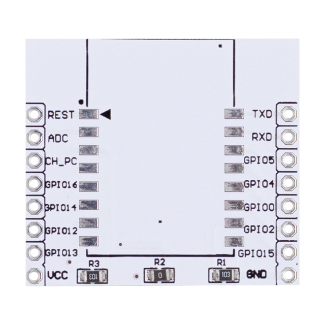 KUNOGSHUN OEM Customized Electronic Component ESP8266 Serial WIFI Module Adapter Plate ESP-07 / ESP-08 / ESP-12E for DIY Arduino