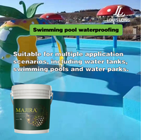 Peinture acrylique bleue en spray imperméable pour piscines et bassins à poissons, liquide non toxique pour surfaces aquatiques, réservoirs d'eau et sols plats