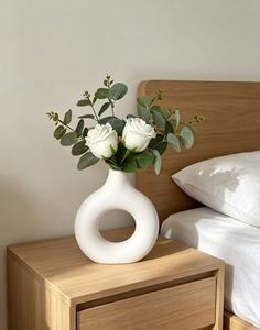 Juego <span class=keywords><strong>de</strong></span> Jarrones con Rosas Artificiales, Flores <span class=keywords><strong>de</strong></span> Seda y Plástico Realistas <span class=keywords><strong>para</strong></span> Decoración del Hogar en Estilo Europeo, Halloween y Navidad - Product Image 3