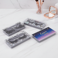 Boîtes de rangement pour cils en PVC de qualité professionnelle, étuis à maquillage en plastique transparent avec design pour produits de cils