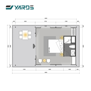 屋外高級防水キャンバスグランピングテントハウスホテルリゾート木製アフリカサファリテント（バスルーム付き） - Product Image 3