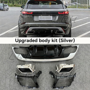 Adatto per Range <span class=keywords><strong>Rover</strong></span> <span class=keywords><strong>Velar</strong></span> la piastra di protezione del paraurti anteriore della faccia anteriore del Kit del corpo del paraurti posteriore - Product Image 2