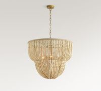 Lustre Jingshi à franges de perles dorées, draperies de perles rondes denses en forme incurvée, éclairage de plafond pour la maison à lueur chaude