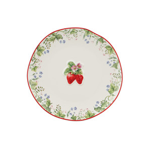 Juego de <span class=keywords><strong>Vajilla</strong></span> de Porcelana con Diseño de Fresas, Estilo Inglés, 16 Piezas, con Relieve 3D, para 4 Personas, para Restaurante o Cafetería - Product Image 4