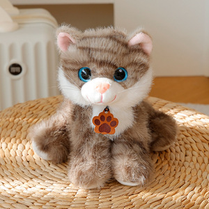 <span class=keywords><strong>Gato</strong></span> de Peluche de Alta Calidad de 20 cm, Adorable y Esponjoso, con Diseño de <span class=keywords><strong>Gato</strong></span> Blanco y Naranja con Manchas, Decoración para el Hogar - Product Image 4
