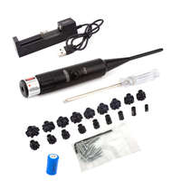 Kit de viseur laser professionnel avec 8 adaptateurs .177 à .50, rouge ou vert, lumineux avec interrupteur à bouton