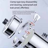 Purificateur d'eau d'ultrafiltration en acier inoxydable pour toute la maison-Cartouche lavable en PVDF, pré-filtre à grand débit pour eau boueuse rurale
